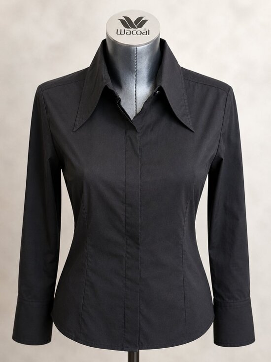 Gucci Tops - Gucci Black Button Front Lace-Up Back Blouse Shirt Size L